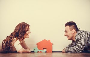 Couple lying on floor daydreaming at home | itvibes Couple Lying on Floor Daydreaming at Home