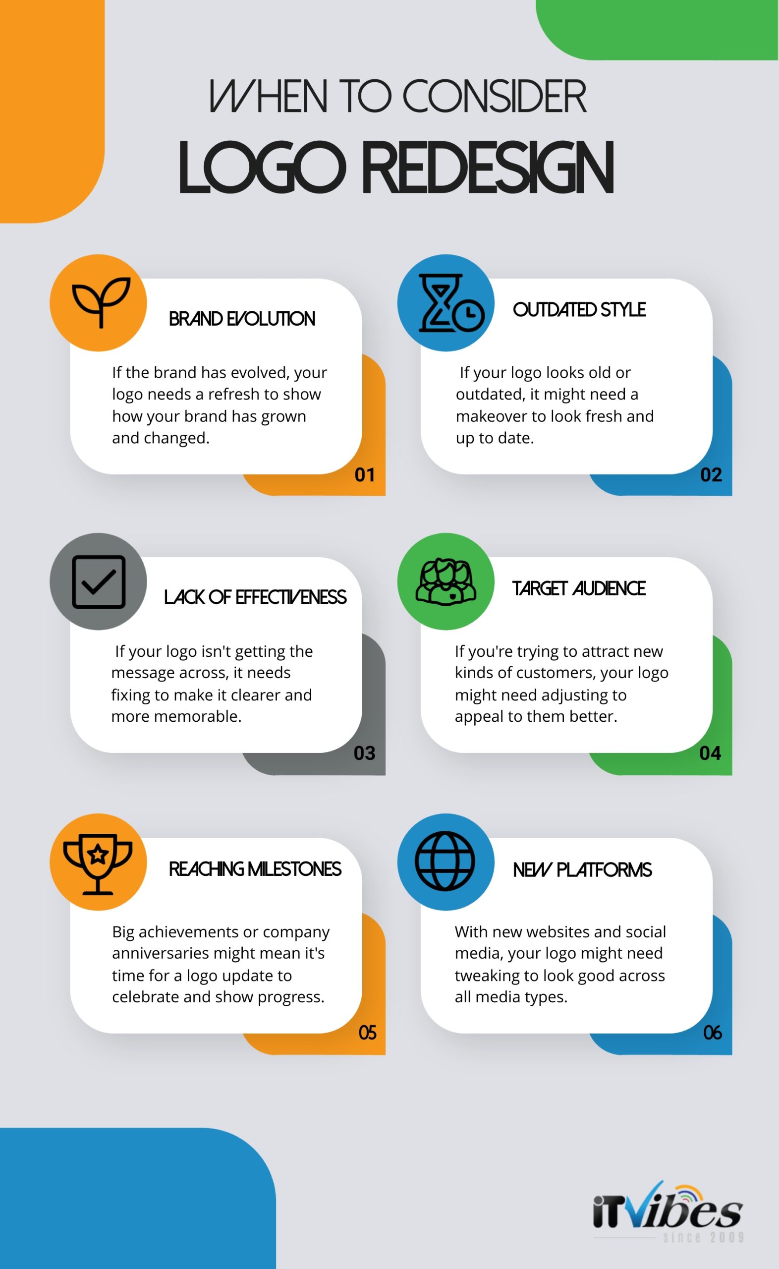 is It Time to Redesign Your Logo infographic Itvibes
