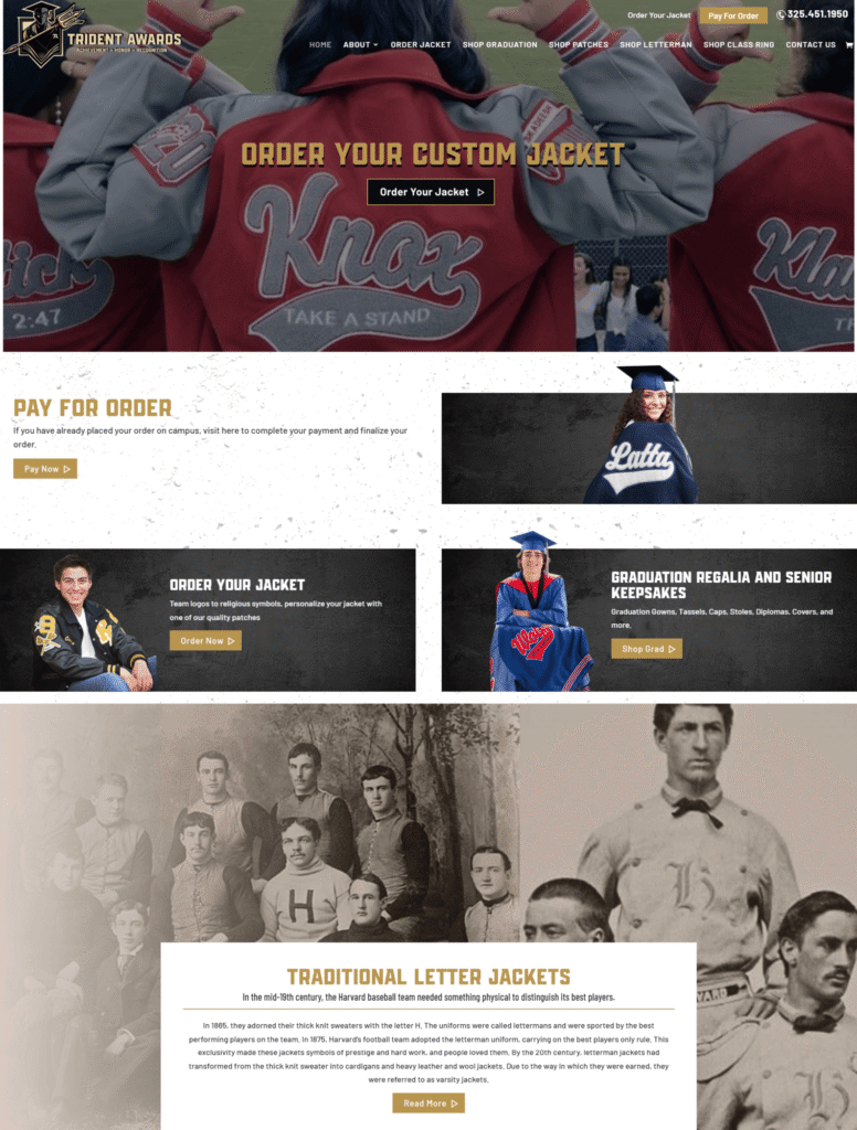 Trident awards website design | itvibes Trident Awards Home Page Design by Itvibes