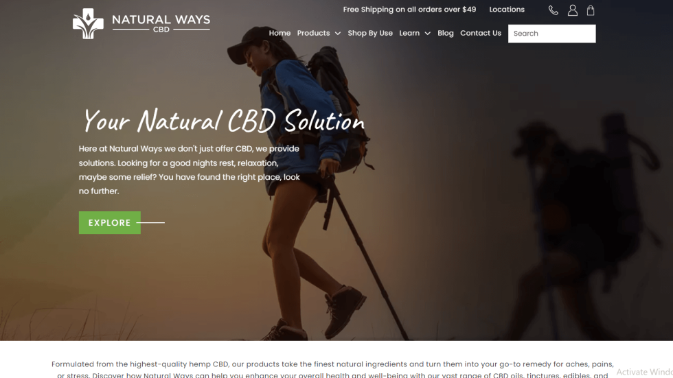 Natural ways cbd website design | itvibes Natural Ways Cbd Home Page Web Design by Itvibes