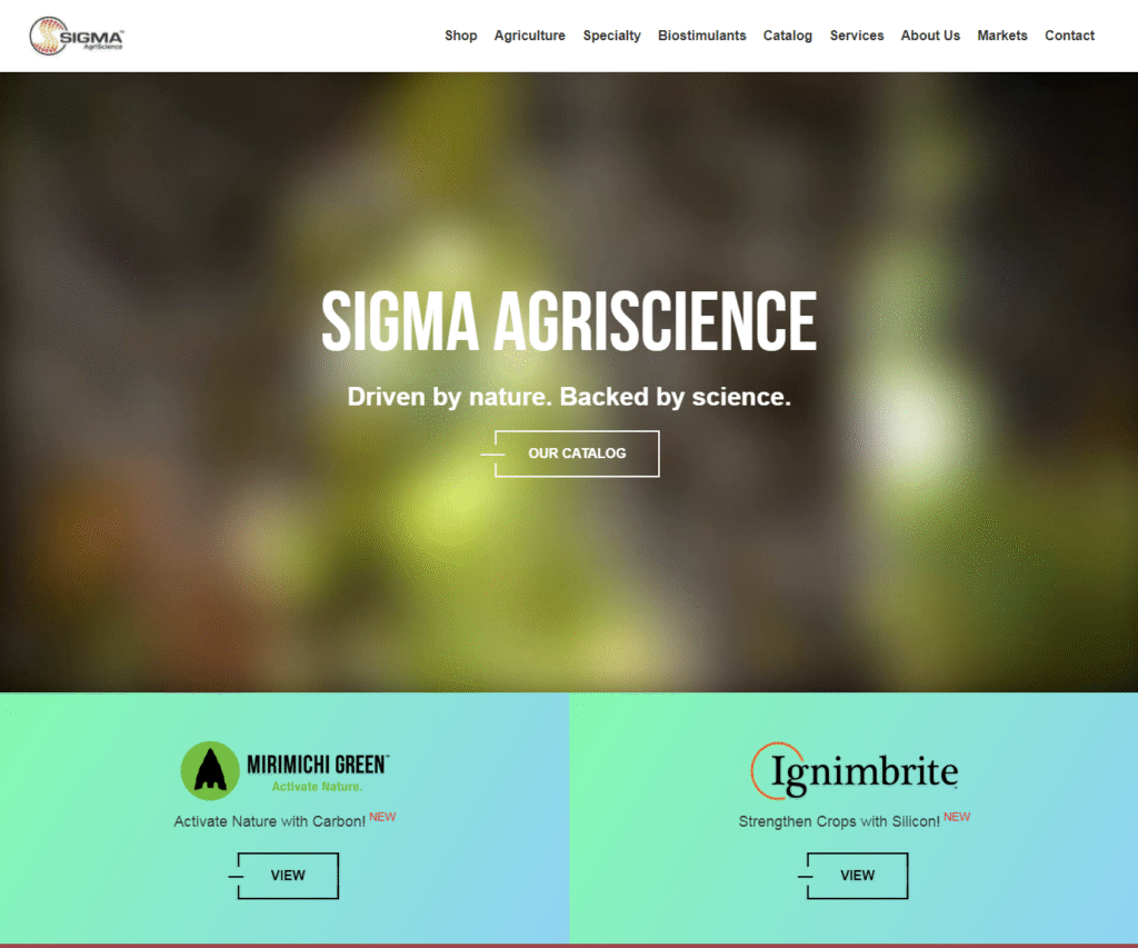 Sigma agri science website design | itvibes Sigma Agriscience Home Page Design by Itvibes
