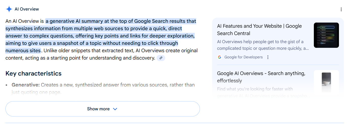 What is an ai overview google search 01 17 2026 08 44 am | itvibes Google Ai Overview