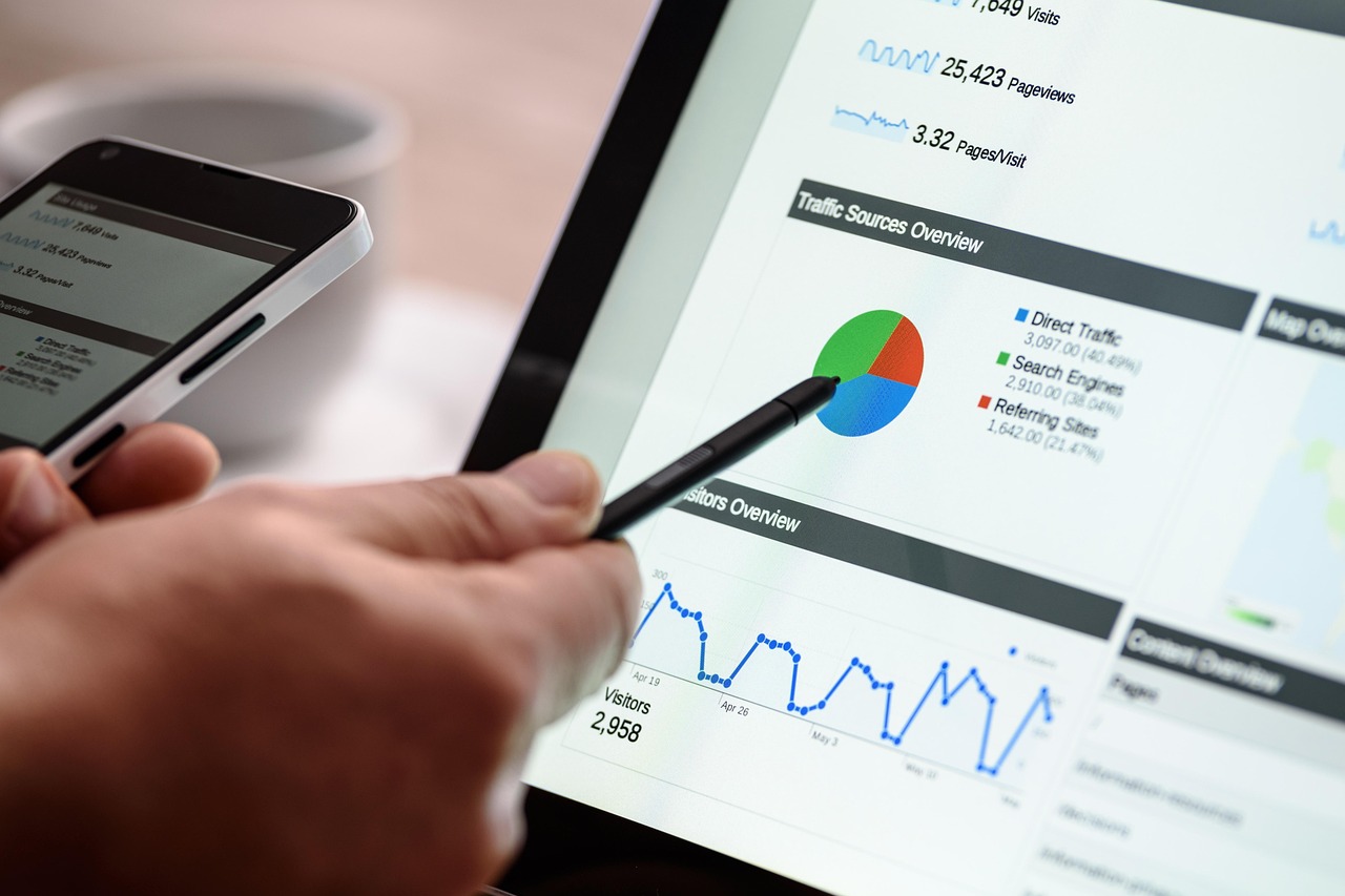 As photography digital marketing 1725340 1280 | itvibes Person Analyzing Website Traffic Data and Performance Charts on a Tablet Illustrating Seo Analysis and the Impact of Outdated Content on Search Rankings