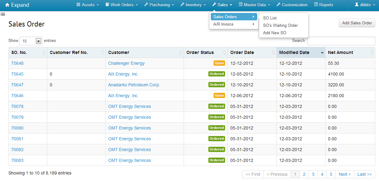 5salesorderscreen