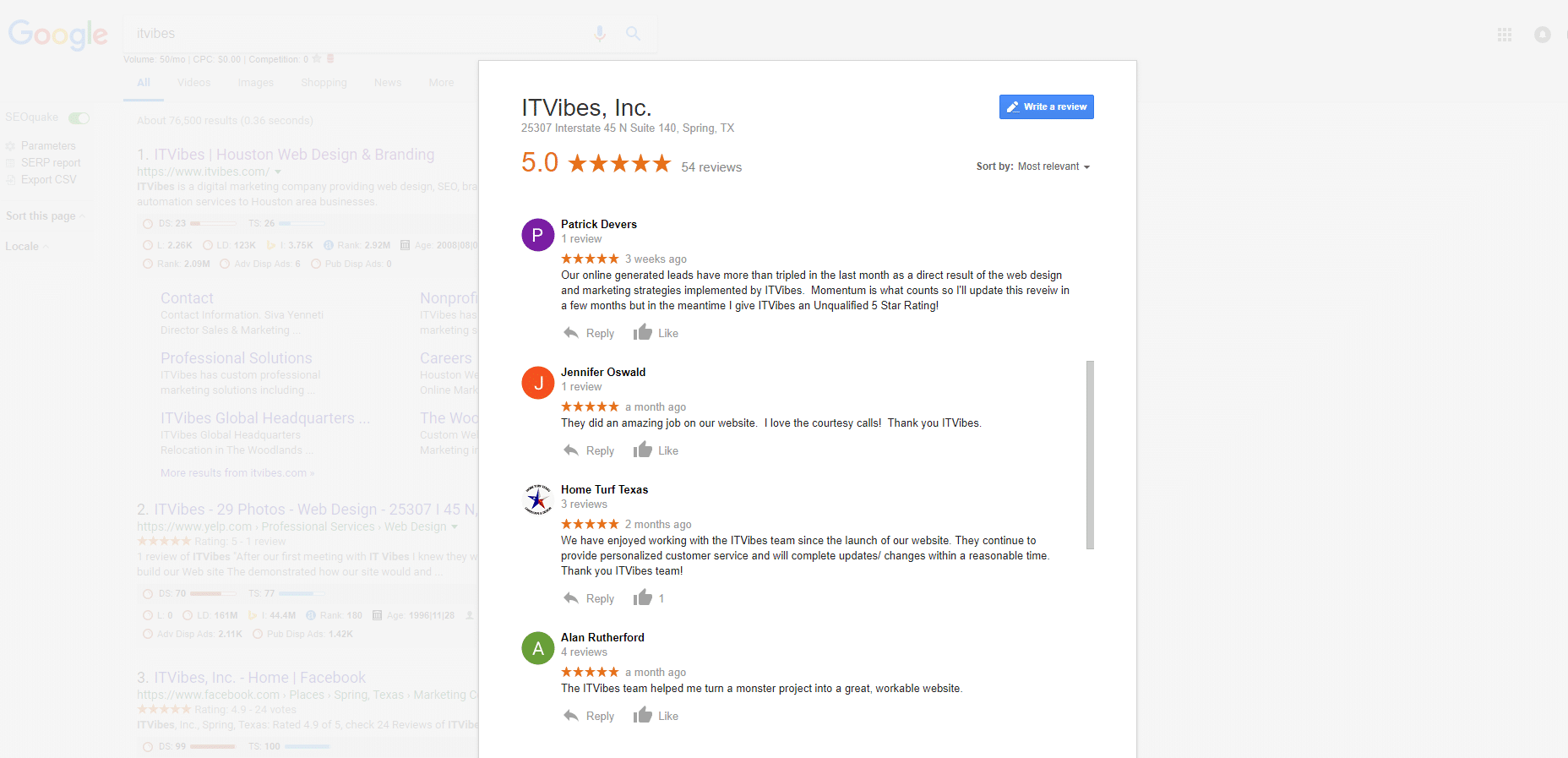 google reviews reputation management itvibes Make Google Reviews Work for Your Business, ITVibes, Brand Management, Reputation Management, Houston SEO