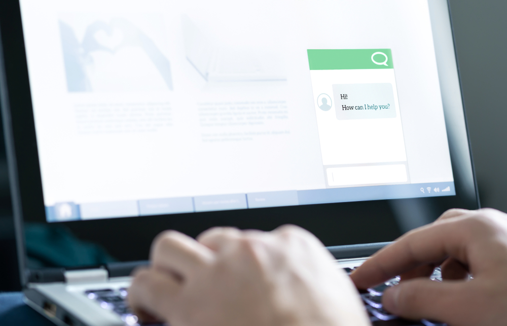 Chatbot,Or,Live,Chat,With,Customer,Help,Assistant,On,Business